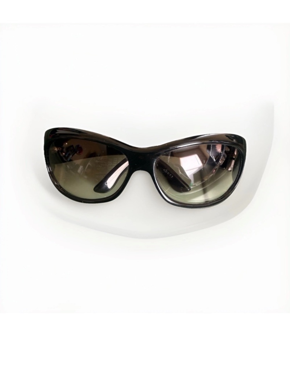 Authentic Gucci 2937 Sunglasses GG 2937/N/S C. 584LF Shiny Black Made Italy